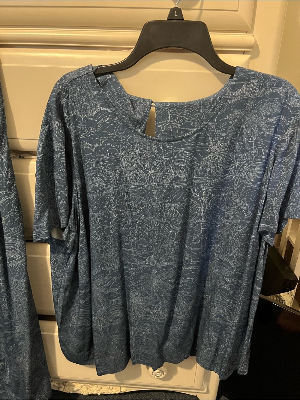 J. Jill Blue Textured  Top